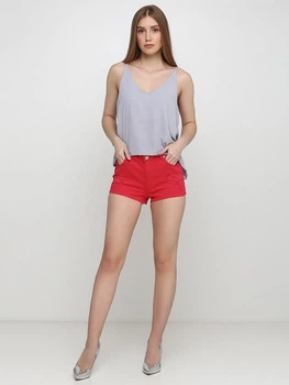 Шорты джинсовые женские H&M 0617645 36 Красные (KAY2000001298886)