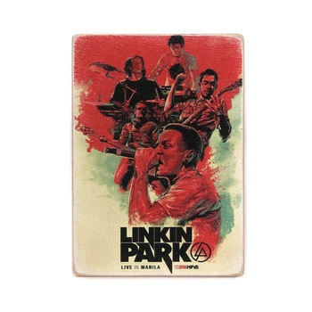 Деревянный постер Wood Posters "Linkin Park. Линкин Парк. Арт" (A4 формат, фанера) (pvx0101)