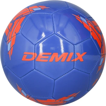 М'яч футбольний (size 4, 62-64 см коло) Demix Синій з оранжевим