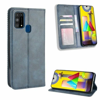 Чехол-книжка Deexe Retro Style для Samsung Galaxy M31 (M315) - Blue