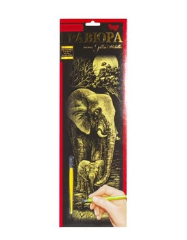 Гравюра Danko toys Danko toys Golden Metallic: Слон B2 (66388)