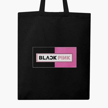 Эко сумка шоппер Блэк Пинк (BlackPink) (9227-1344) 41x35 см Черный