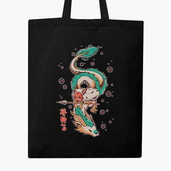 Эко сумка шоппер Spirited Away (9227-2832) 41x35 см Черный