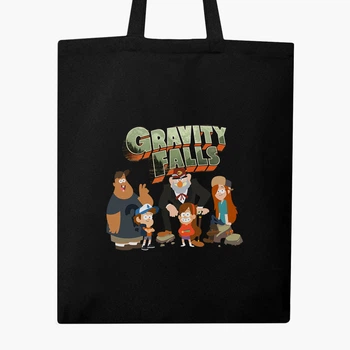 Эко сумка шоппер Гравити Фолз (Gravity Falls) (9227-2628) 41x35 см Черный