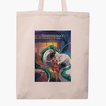 Эко сумка шоппер Spirited Away (9227-2829) 41x35 см Бежевый