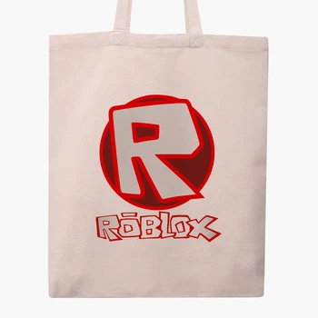 Эко сумка шоппер Роблокс (Roblox) (9227-1708) 41x35 см Бежевый