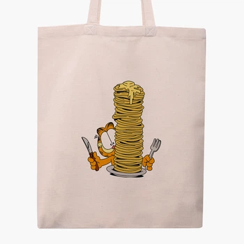 Эко сумка шоппер Гарфилд (Garfield) (9227-2042) 41x35 см Бежевый