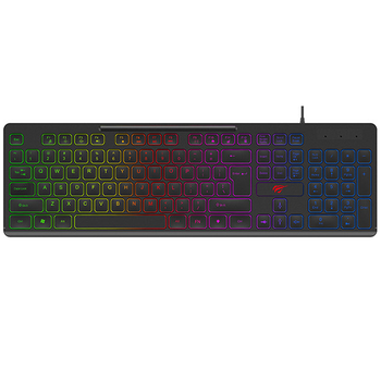 Мембранная игровая клавиатура с подсветкой проводная HAVIT HV-KB275L USB |ENG/RU/UA| Черный