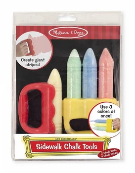 Набор мелков с держателями Sidewalk Chalk Tools Melissa & Doug
