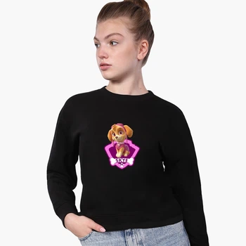 Свитшот для девочек Щенячий патруль (PAW Patrol) (9509-1609) 122-128 см Черный
