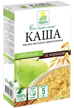 Овсяная каша Терра Яблоко Корица 5*38г (4820015731067)