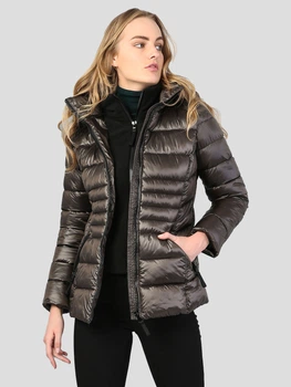 Куртка зимова коротка жіноча Colin's CL1035403KHA XS Коричнева
