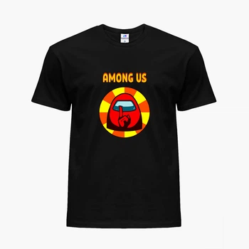 Дитяча футболка для хлопчиків Амонг Ас (Among Us) (25186-2412) 122-128 см Бавовна Чорний