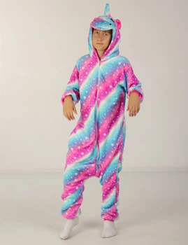 Пижама кигуруми мужская Kigurumi Единорог Цветной Взрослая и подростковая Разноцветный L 165-175 см. (1005/1)