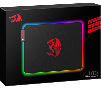 Килимок для мишi REDRAGON (77588) Pluto LED 330х260х3 мм тканина+резина (77588)