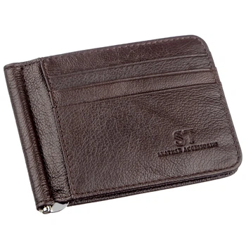 Мужской кожаный кошелек 11,5х8,5 см ST Leather (2000001541739)