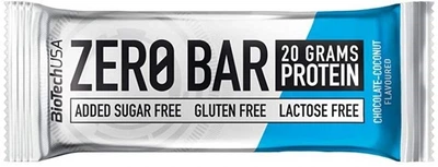 Протеїновий батончик BioTech Zero Bar 50 г Шоколад - Кокос