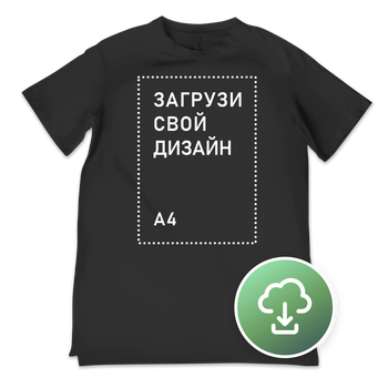 Футболка женская FTW3, L, черная, с печатью А4, TM4-270806