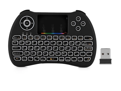 Беспроводная клавиатура RGB Mini Mini Wireless Keyboard подсветкой Черный (1002-675-01)