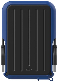 Жесткий диск Silicon Power Armor A66 1TB SP010TBPHD66SS3B 2.5 USB 3.2 External Blue