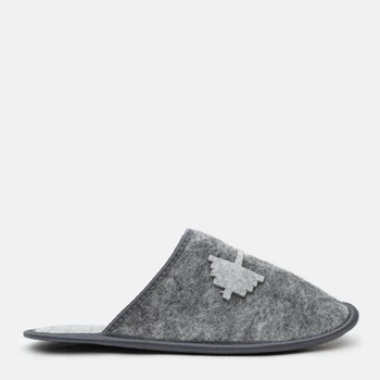 Чоловічі домашні капці з закритим носком з фетру FX shoes 2017 40/41 Сірі (2820000012692)