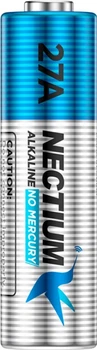 Щелочная батарейка Nectium Alkaline A27 12V 1 шт/уп blister Модель: 27A-1B (6973043880479)