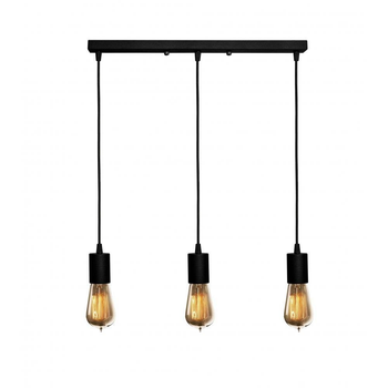 Светильник подвесной лофт 100lamp Asket на планке E27 черный (NL 660-3)