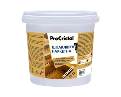 Шпаклівка акрилова ІРКОМ ПАРКЕТ IP-33 сосна 1,5 кг