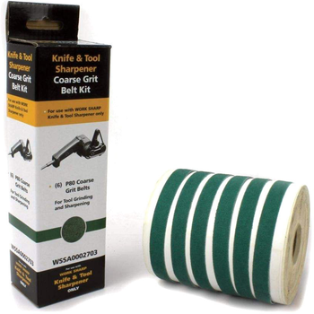 Набір змінних ременів Work Sharp WSKTS P80 Aluminum Oxide 6 шт. (WSSA0002703)