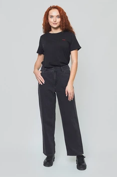 Джинси Lee Wide leg Loose Fit (L31ZNECY) Чорний 28-31