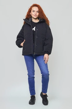 Куртка стеганная Lee Short Puffer Relaxed Fit (L56HXW01) Черный S-00