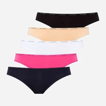 Набор трусиков слипов женских U.S. Polo Assn 67001 L 5 шт Black/White/Skin/Navy/Fuchsia (8680557089684)