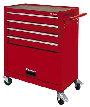 Металлический шкаф-тележка для инструментов Einhell TC-TW 100, 5 выдвижных ящиков, размеры 72х66х38 см (635145)