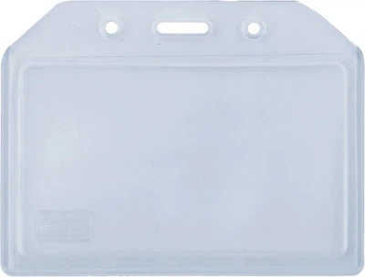 Бейдж Optima PVC Горизонтальный 90х54 мм Прозрачный 10 шт (O45613)