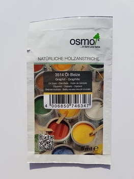 Кольоровий бейц на масляній основі OSMO ÖL - BEIZE 3514 - (графіт) 0.005 л. (пробник)
