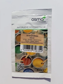 Кольоровий бейц на масляній основі OSMO ÖL - BEIZE 3519 - (натуральний), 0.005 л. (пробник)
