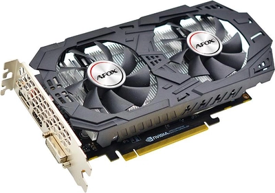 AFOX PCI-Ex GeForce GTX1060 6GB GDDR5 (192bit) (1708/8000) (DVI, HDMI, DisplayPort) (AF1060-6144D5H7)