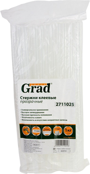 Стержни клеевые прозрачные Grad 11.2 x 300 мм 34 шт (2711025)