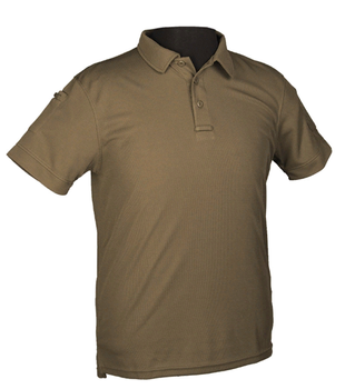 Тактическая потоотводящая футболка-поло Mil-tec цвет олива размер 3XL (10961001_3XL)