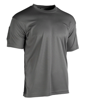 Тактична потовідвідна футболка Mil-tec Coolmax колір сірий розмір M (11081008_M)