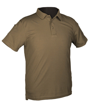 Тактична потовідвідна футболка-поло Mil-tec колір олива розмір S (10961001_S)
