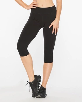 Женские компрессионные 3/4 тайтсы 2XU, Form Mid-Rise Comp 3/4 Tights, XS, черный