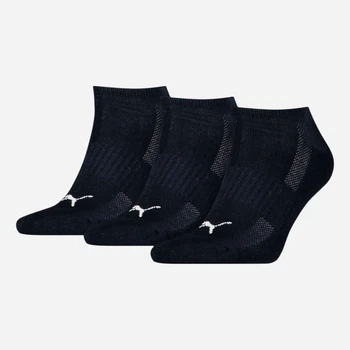 Набор женских носков коротких хлопковых Puma Unisex Cushioned Sneaker Socks 3 pack 90794204 35-38 3 пары Navy (8720245028882)