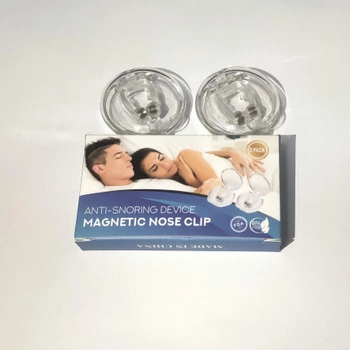Антихрап клипса набор 2 шт магнитная акупунктурная клипса в нос для лечение храпа