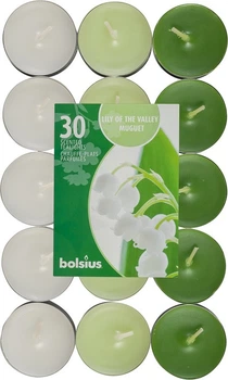 Свічка чайна ароматизована Конвалія Bolsius 30 шт (p15-30-12Б LIL)