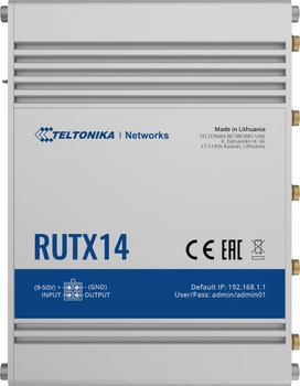 Router Teltonika RUTX14 4G LTE CAT12 (RUTX14000000)