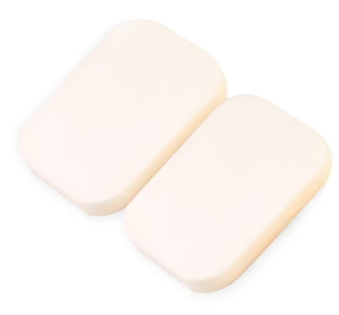 Спонж квадрат, латексный 2шт белый CS065W