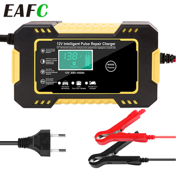 Зарядное устройство для автомобильного аккумулятора EAFC 12V (24V) мощностью 8 Ah (4Ah) Восстанавливает свинцово-кислотные и гелевые АКБ 6-150Ah