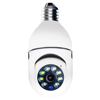 Панорамная IP WiFi камера Panorama camera icsee L1 E27 потолочная камера лампочка с двусторонней связью