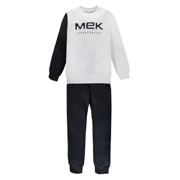 Спортивный костюм для мальчика MEK 191MHEP004 черный с белым 140